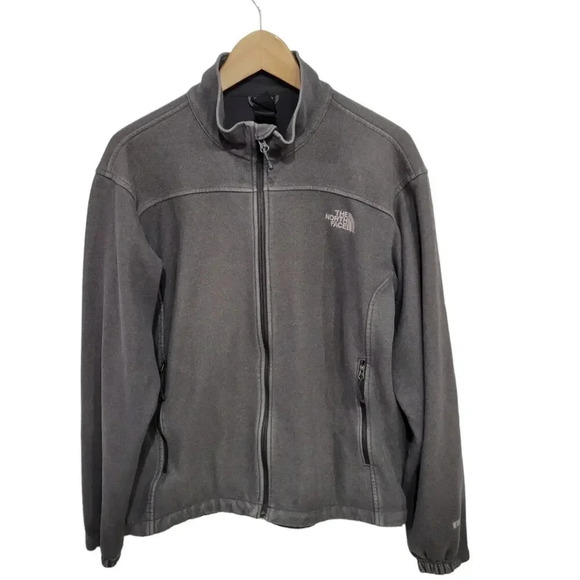 The North Face Windwall Gray Full Zip Lightweight Jacket Large - Picture 1 of 5
